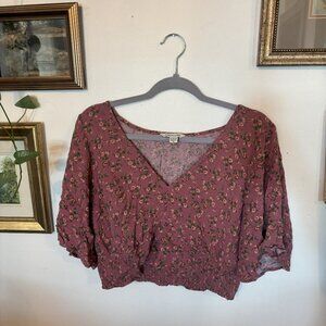 Women's Floral Crop Top